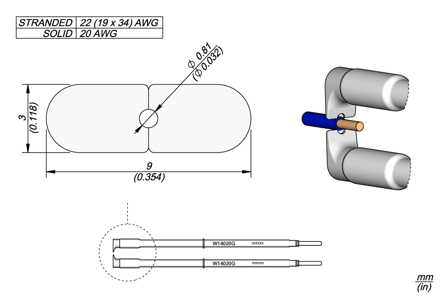 W14020G - 20G Cartridges Ø 0.81mm